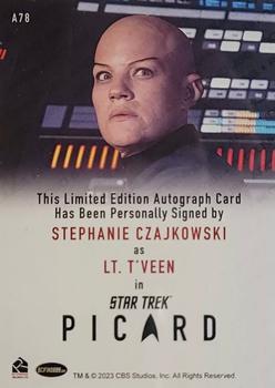 2024 Rittenhouse Star Trek: Picard Seasons 2 & 3 - Autographs Full Bleed #A78 Stephanie Czajkowski / Lt. T'Veen Back