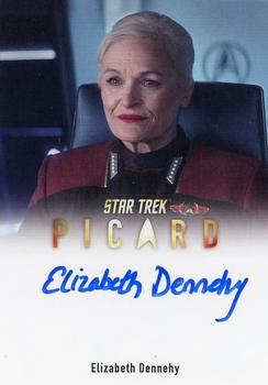 2024 Rittenhouse Star Trek: Picard Seasons 2 & 3 - Autographs Full Bleed #A82 Elizabeth Dennehy / Elizabeth Shelby Front