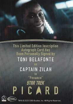 2024 Rittenhouse Star Trek: Picard Seasons 2 & 3 - Autographs Inscription #NNO Toni Belafonte Back