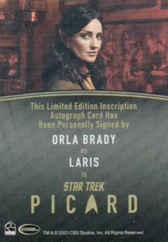 2024 Rittenhouse Star Trek: Picard Seasons 2 & 3 - Autographs Inscription #NNO Oria Brady Back