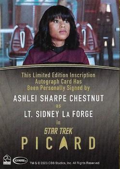 2024 Rittenhouse Star Trek: Picard Seasons 2 & 3 - Autographs Inscription #NNO Ashlie Sharpe Chestnut Back