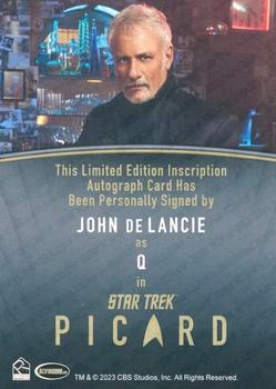 2024 Rittenhouse Star Trek: Picard Seasons 2 & 3 - Autographs Inscription #NNO John de Lance Back