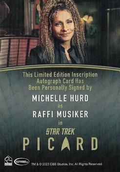 2024 Rittenhouse Star Trek: Picard Seasons 2 & 3 - Autographs Inscription #NNO Michelle Hurd Back
