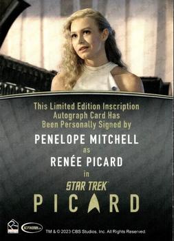 2024 Rittenhouse Star Trek: Picard Seasons 2 & 3 - Autographs Inscription #NNO Penelope Mitchell Back