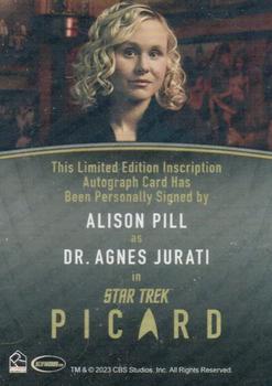 2024 Rittenhouse Star Trek: Picard Seasons 2 & 3 - Autographs Inscription #NNO Alison Pill Back