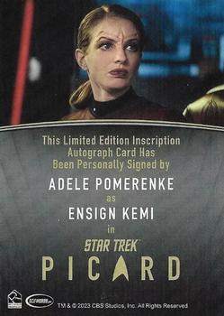 2024 Rittenhouse Star Trek: Picard Seasons 2 & 3 - Autographs Inscription #NNO Adele Pomerenke Back