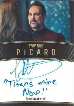 2024 Rittenhouse Star Trek: Picard Seasons 2 & 3 - Autographs Inscription #NNO Todd Stashwick Front
