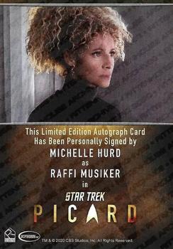 2024 Rittenhouse Star Trek: Picard Seasons 2 & 3 - Autographs Bordered #NNO Michelle Hurd / Raffi Musiker Back