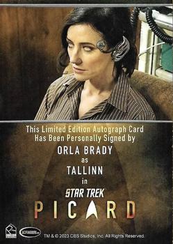 2024 Rittenhouse Star Trek: Picard Seasons 2 & 3 - Autographs Bordered #NNO Orla Brady / Tallinn Back