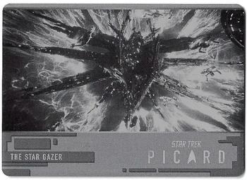2024 Rittenhouse Star Trek: Picard Seasons 2 & 3 - Printing Plate Black #03 The Star Gazer Front