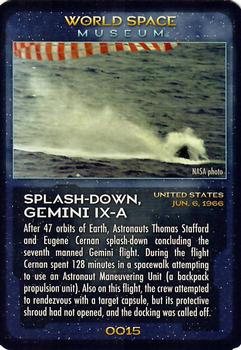 2006 World Space Museum Collector Cards #0015 Splash-Down, Gemini IX-A Front