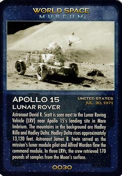 2006 World Space Museum Collector Cards #0030 Apollo 15 Lunar Rover Front