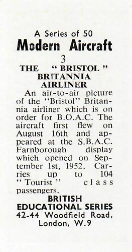 1953 British Educational Series Modern Aircraft #3 