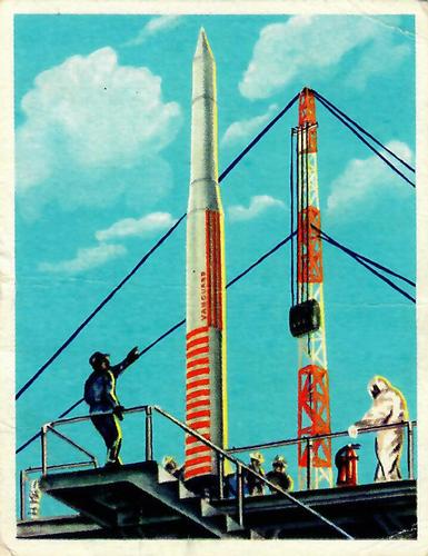 1958 Weetabix Conquest of Space Series A #5 Fuelling a Vanguard Rocket Front