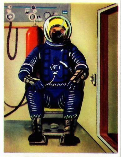 1958 Weetabix Conquest of Space Series A #15 High-Altitude Flying Suit Front
