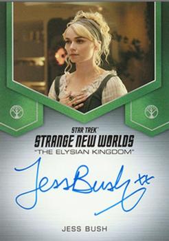 2023 Rittenhouse Star Trek Strange New Worlds Season One - Elysian Kingdom Autograph Cards #NNO Jess Bush / Lady Audrey Front