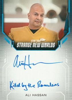2023 Rittenhouse Star Trek Strange New Worlds Season One - Inscription Autograph Cards #NNO Ali Hassan / Commander Hansen Al-Salah Front