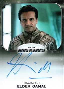 2023 Rittenhouse Star Trek: Strange New Worlds Season One - Alien Autograph Cards #NNO Huse Madhavji / Elder Gamal Front