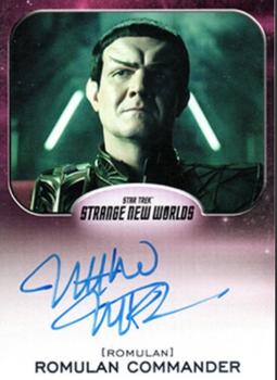 2023 Rittenhouse Star Trek: Strange New Worlds Season One - Alien Autograph Cards #NNO Matthew MacFadzean / Romulan Commander Front