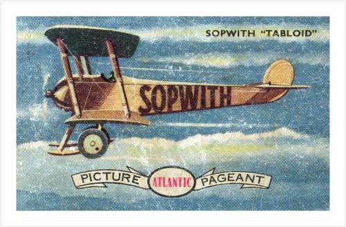 1958 Atlantic Petroleum Conquest of the Air #4 Sopwith “Tabloid” Front