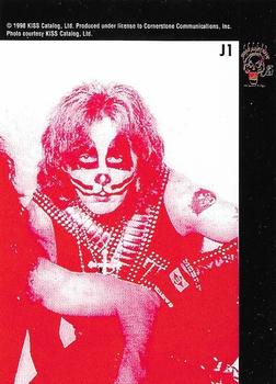 1997 Cornerstone Kiss Series One - Alive Worldwide Tour Red Foil #J1 Gene Simmons Back