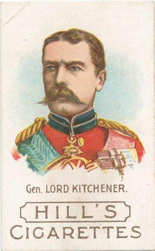 1901 Hill's Boer War Generals #NNO Lord Kitchener Front