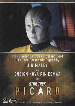 2024 Rittenhouse Star Trek: Picard Seasons 2 & 3 - Autographs Bordered #NNO Jin Maley Back