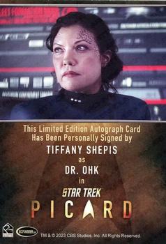 2024 Rittenhouse Star Trek: Picard Seasons 2 & 3 - Autographs Bordered #NNO Tiffany Shepis Back