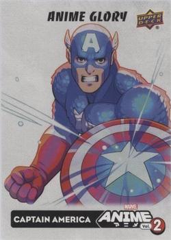 2023 Upper Deck Marvel Anime Vol. 2 - Anime Glory Achievements #AH-1 Captain America Front