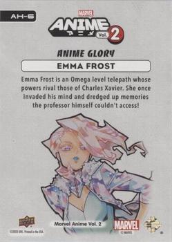 2023 Upper Deck Marvel Anime Vol. 2 - Anime Glory Achievements #AH-6 Emma Frost Back