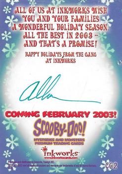 2003 Inkworks Promos #C02 Scooby Doo Back