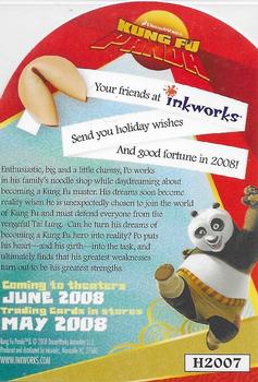 2007 Inkworks Promos #H2007 Kung Fu Panda Back