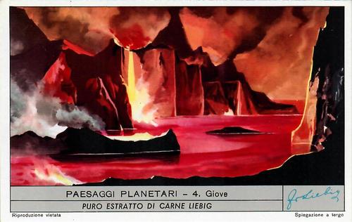 1958 Liebig Paesaggi Planetari (Planetary Landscapes) (Italian text) (S1691) #4 Giove Front