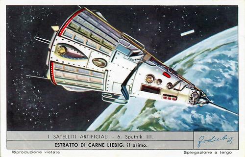 1960 Liebig I Satellite Artificiali (Artificial Satellites) (Italian text) (F1741, S1738) #6 Sputnik III Front
