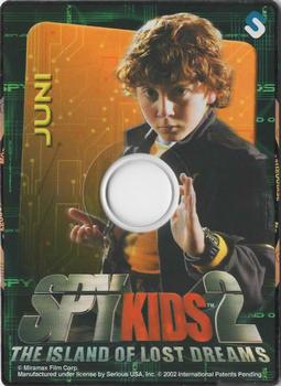 2002 Serious Spy Kids 2: The Island of Lost Dreams CD-ROM Cardz #SK2US02 Juni Front