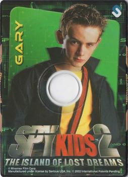 2002 Serious Spy Kids 2: The Island of Lost Dreams CD-ROM Cardz #SK2US03 Gary Front