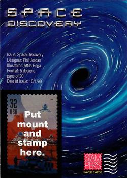 1998 USPS Space Discovery Stampers Saver Cards #4 Black Holes Front