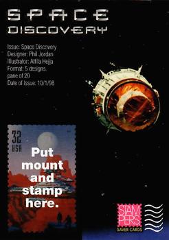 1998 USPS Space Discovery Stampers Saver Cards #5 Space Today Front
