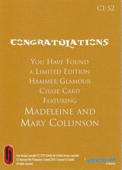 2010 Hammer Horror Series 2 - Hammer Glamour #C1-S2 Madeleine Collinson / Mary Collinson Back