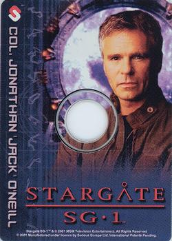 2001 Serious Stargate SG-1 CD-ROM Cardz #NNO Col. Jonathan 'Jack' O'Neill Front