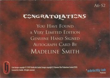 2010 Hammer Horror Series 2 - Autographs #A6-S2 Madeline Smith Back