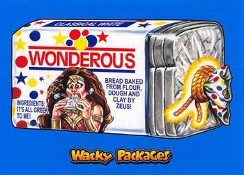 2018 Topps Wacky Packages Go to the Movies - Action Film Stickers Blue #17 Wonderous Bread Front