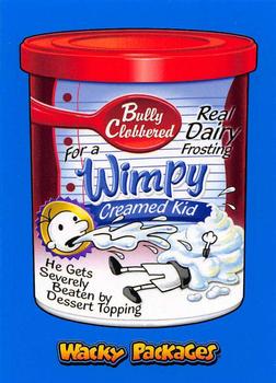 2018 Topps Wacky Packages Go to the Movies - Comedy Film Stickers Blue #2 Wimpy Creamed Kid Front