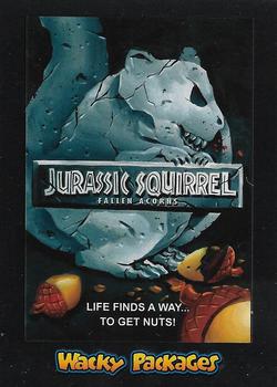 2018 Topps Wacky Packages Go to the Movies - Sci-Fi Film Stickers #10 Jurassic Squirrel Front