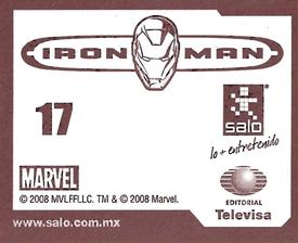 2008 Salo Marvel Iron Man Pelicula Album De Estampas #17 Estampa Normale 17 Back
