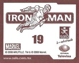 2008 Salo Marvel Iron Man Pelicula Album De Estampas #19 Estampa Normale 19 Back
