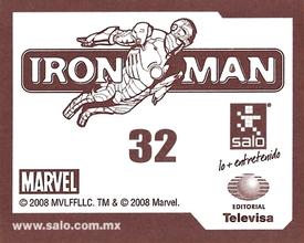 2008 Salo Marvel Iron Man Pelicula Album De Estampas #32 Estampa Normale 32 Back