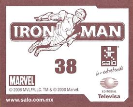 2008 Salo Marvel Iron Man Pelicula Album De Estampas #38 Estampa Normale 38 Back