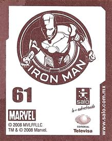 2008 Salo Marvel Iron Man Pelicula Album De Estampas #61 Estampa Normale 61 Back