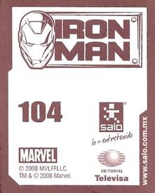 2008 Salo Marvel Iron Man Pelicula Album De Estampas #104 Estampa Normale 104 Back